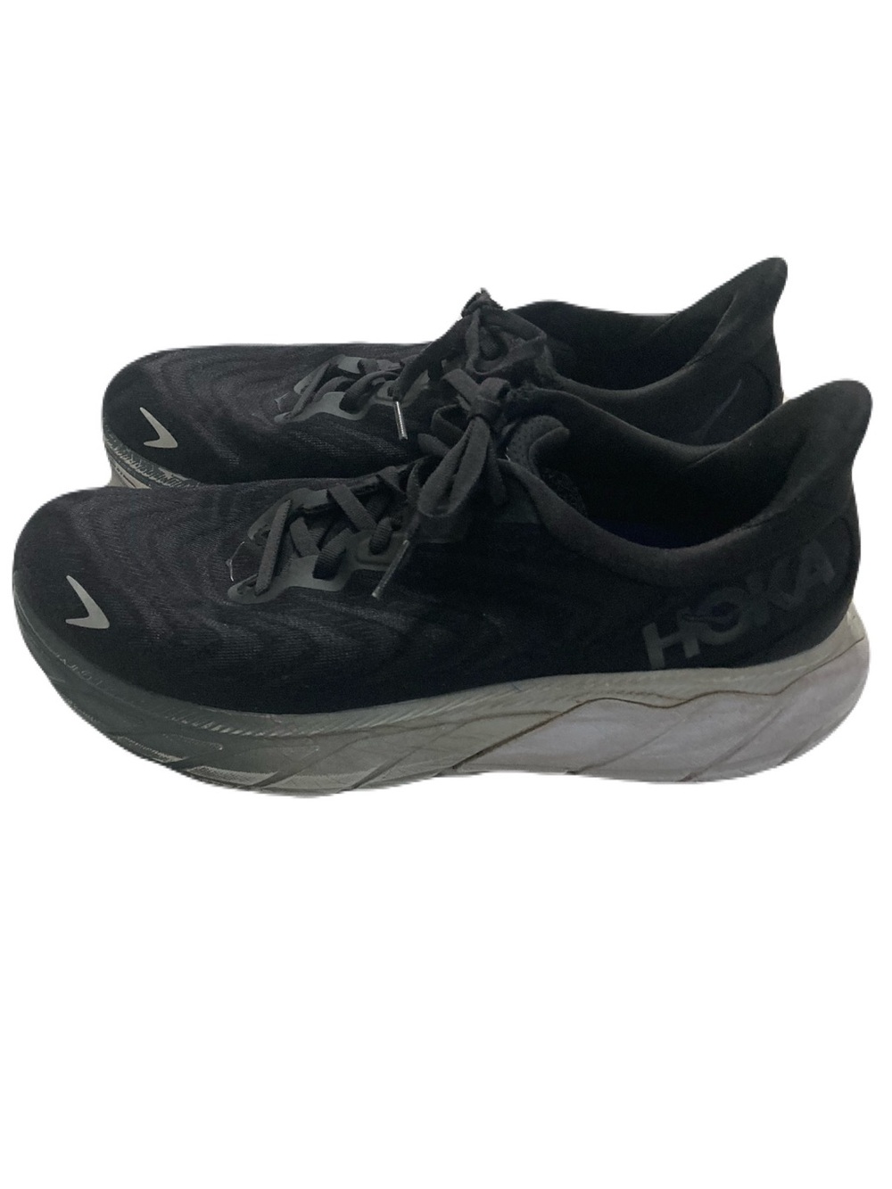 Hoka Men's Black Running Shoes with White Midsole